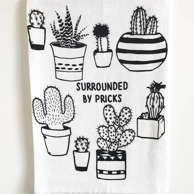 Surrounded by Pricks Cotton Kitchen Towel Surrounded by Pricks Cotton Kitchen Towel