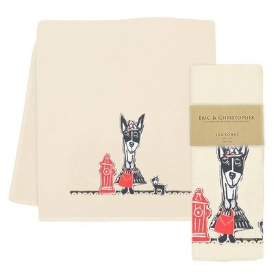Red Purse Tea Towel