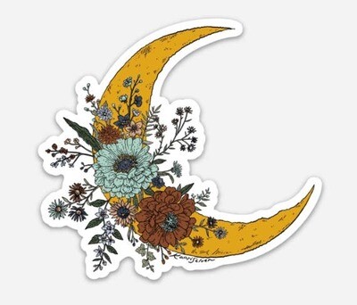 Lunar Bloom Vinyl Sticker