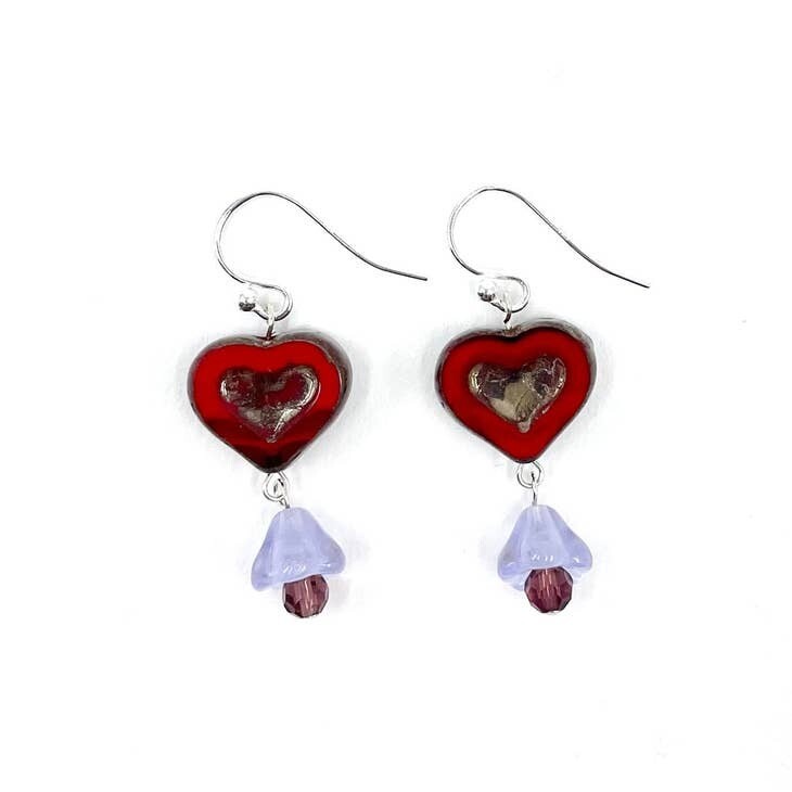 Heart Dangle Earrings Heart Dangle Earrings