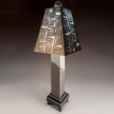 Gray Funky Rectangles - Gray Stoneware