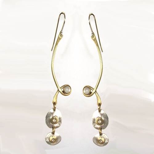 E3752 Lily Pad Earrings