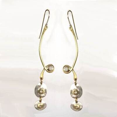 E3752 Lily Pad Earrings