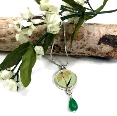 March Flower Month Necklace