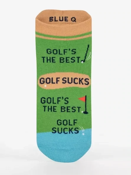 Golf Sucks SneakerSocksL/XL