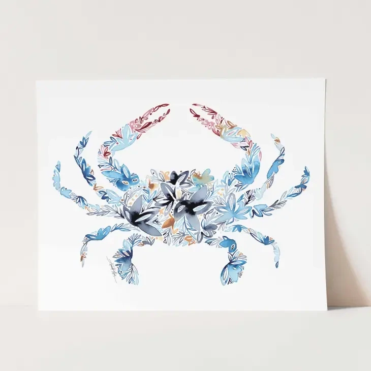 Blue Crab Fine Art Print - 8x10