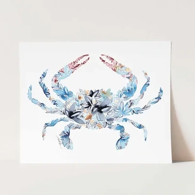 Blue Crab Fine Art Print - 8x10