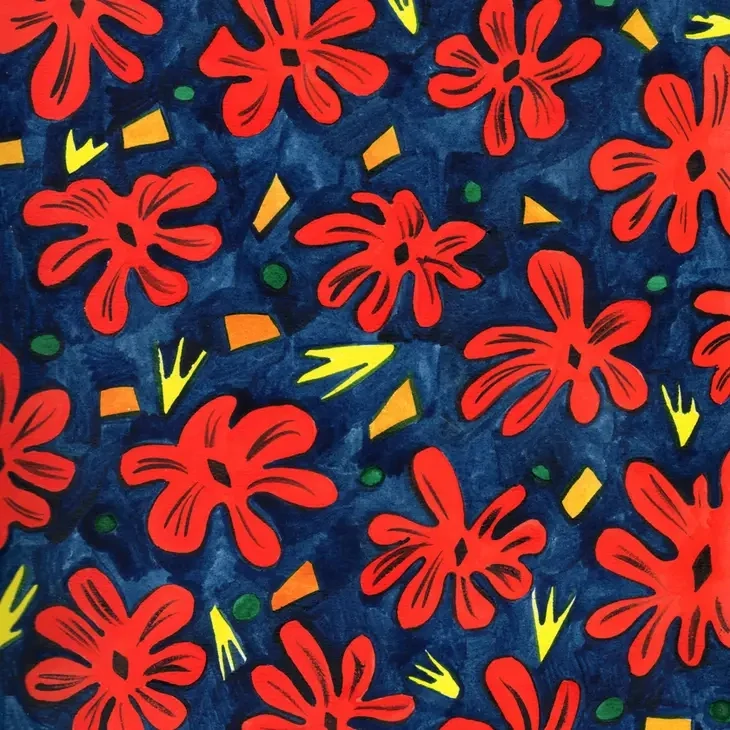 Poppy Painting Signed Print