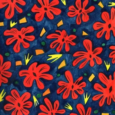 Poppy Painting Signed Print