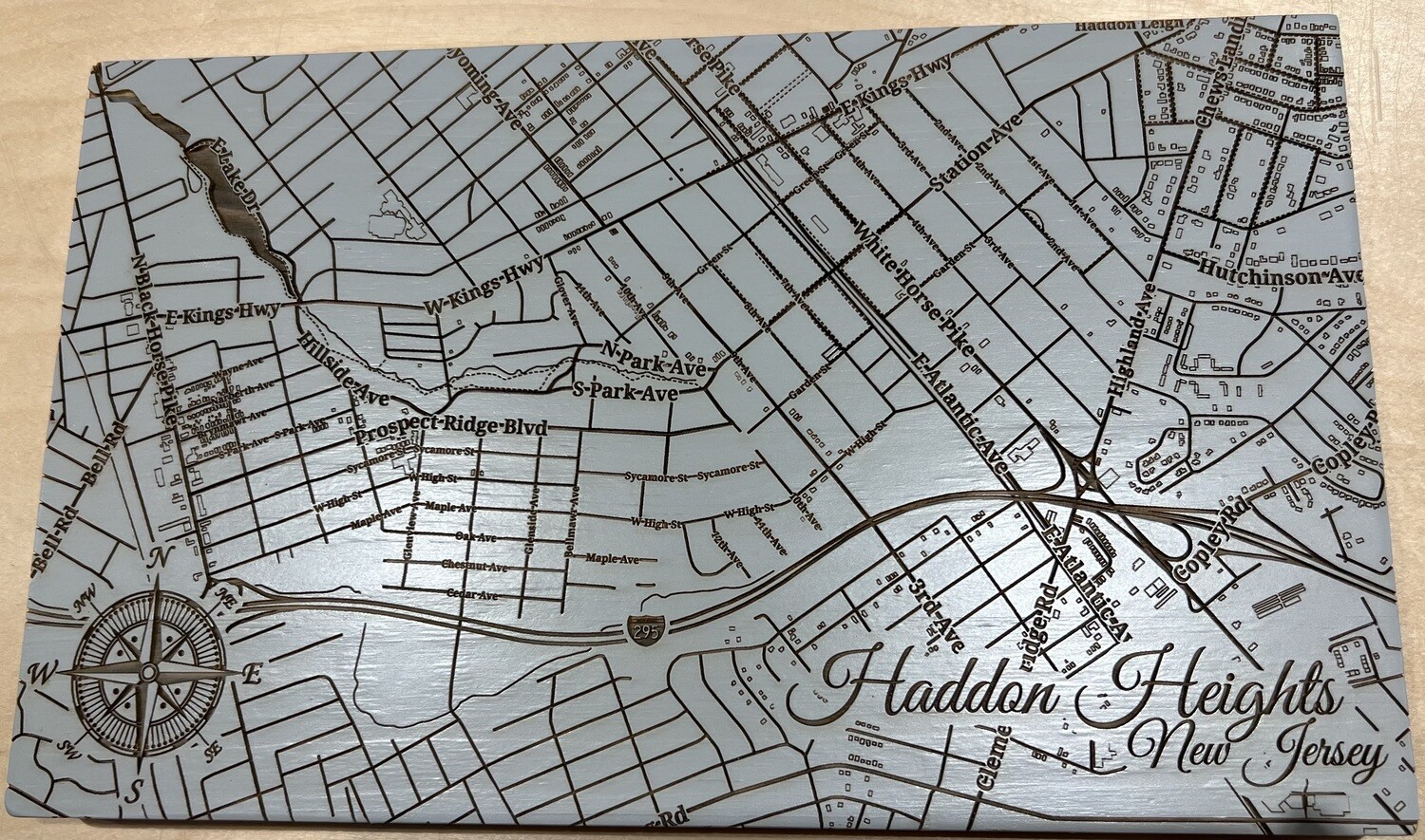 Haddon Heights Lunar Surface 7.25&quot; x 12&quot;