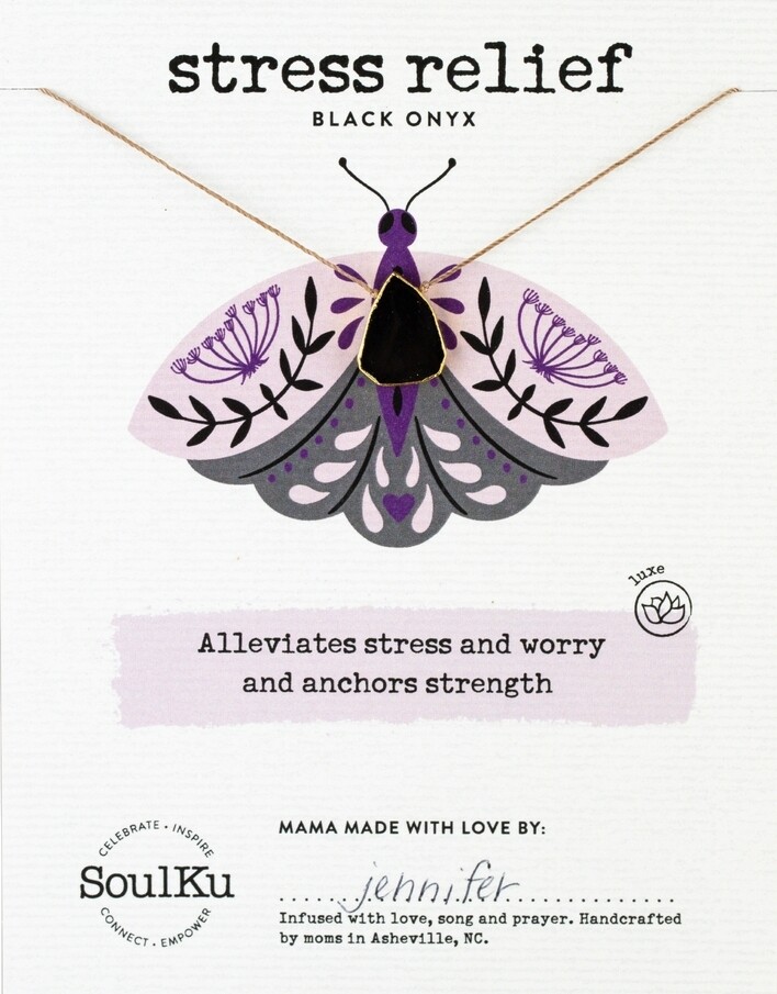 Black Onyx Alchemy Necklace for Stress Relief Black Onyx Alchemy Necklace for Stress Relief