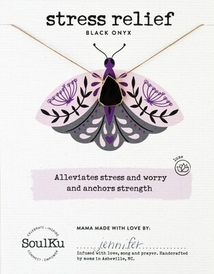 Black Onyx Alchemy Necklace for Stress Relief