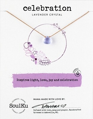 Lavender Soul Shine Necklace for Celebration - SS03