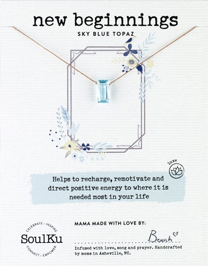 Sky Blue Topaz Refined Necklace for Manifest - NREFN03