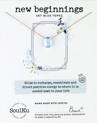 Sky Blue Topaz Refined Necklace for Manifest - NREFN03
