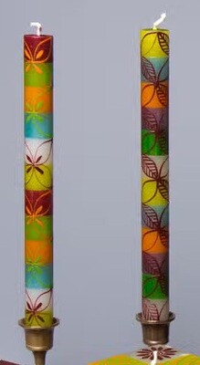 Magic Garden Candle - Taper 9&quot; Pair (8 hour burn time)