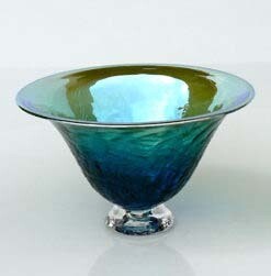 Metallic dark dark green bowl