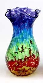 Small Rainbow Vase fluted
