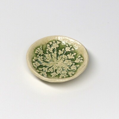 Dish Bowl - Queen Anne&#39;s  Lace Handmade USA