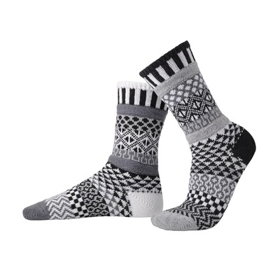 Midnight Crew Socks - L (Women10-12/Men9-11)