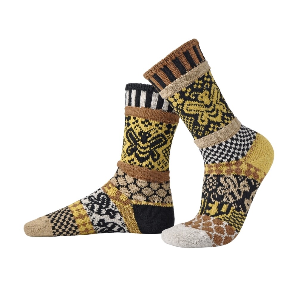 Honey Bee Crew Socks - Medium (Women 8 - 10 / Men 7 - 9)