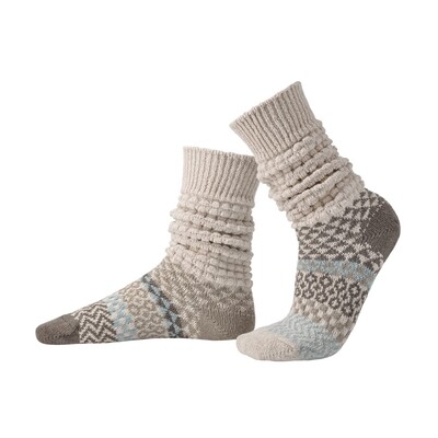 Fusion Slouch Socks - Seashell - Medium / Seashell