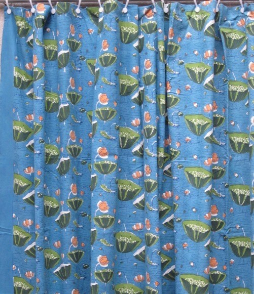 Shower Curtain Toulouse Fish Blue 2462A