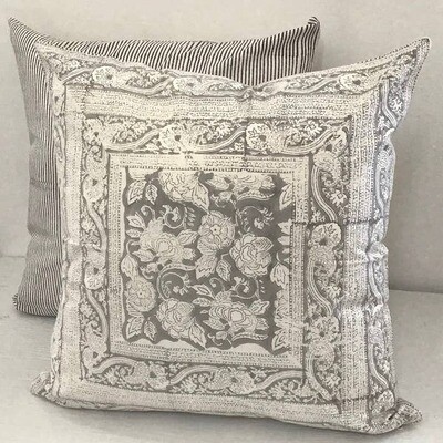 Pillow Printed 18&quot; x 18&quot; Rashmi Grey