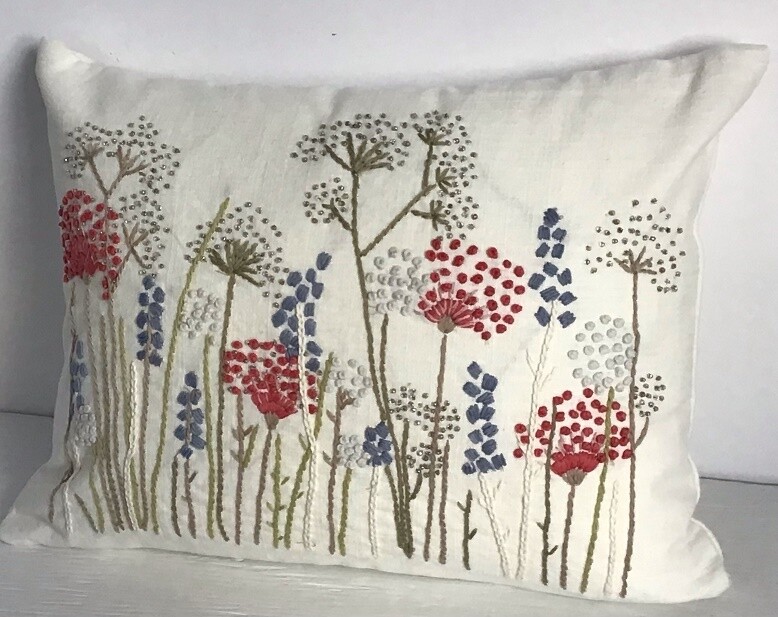 Pillow Applique/Embo 12x16&quot; Meadow