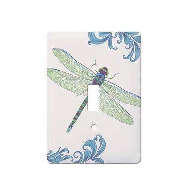 Dragonfly Ceramic Single Switch Wall Floater Plate