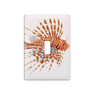 Tropical Lionfish Single Switch Wall Floater Plate