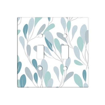 Sea Vine Double Ceramic Switch Plate