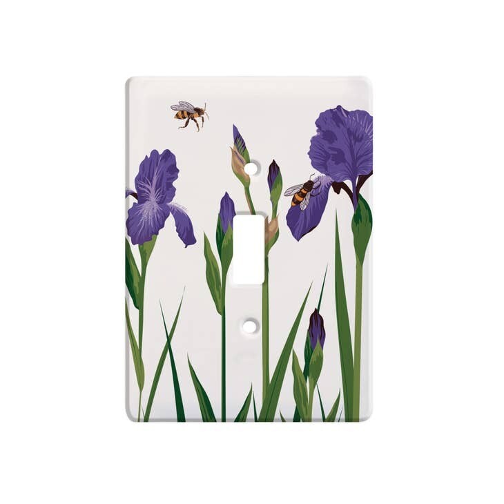 Iris &amp; Bee Single Switch Wall Floater Plate