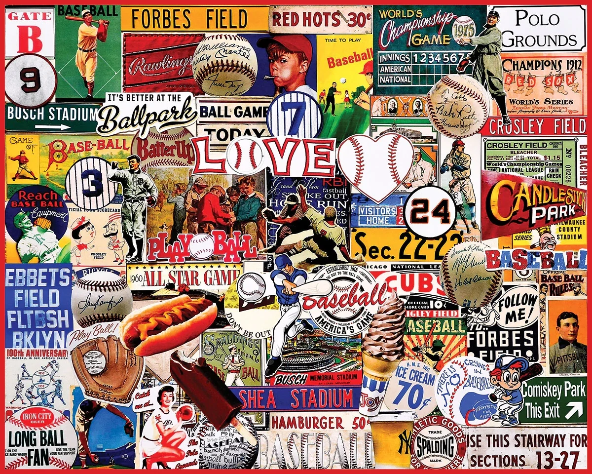 I Love Baseball puzzle