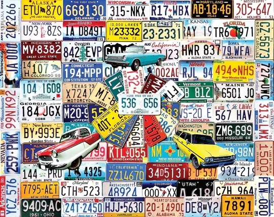 State Plates puzzle