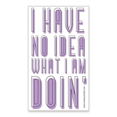 I Have No Idea What I Am Doing Sticker