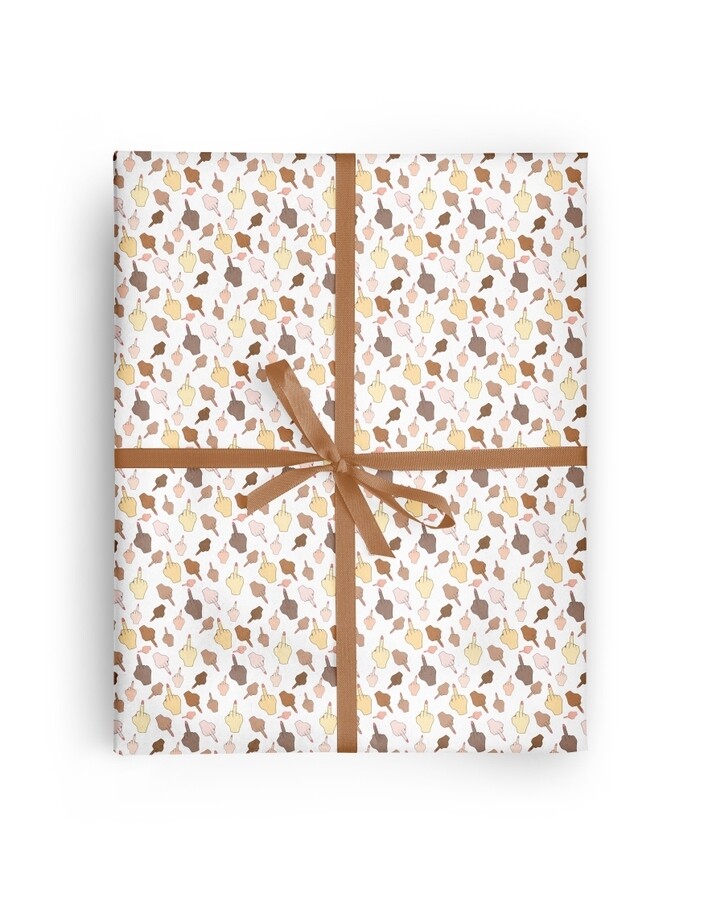 Middle Finger Wrapping Paper