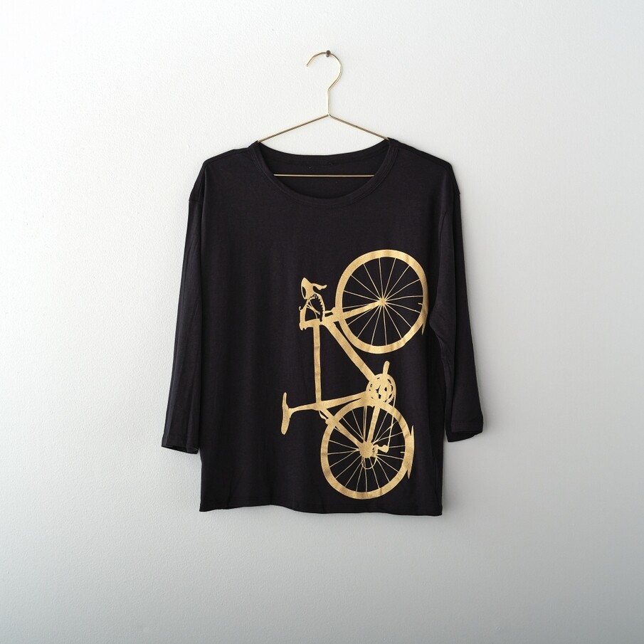 Bicycle Tee 3/4 organic cotton - XL