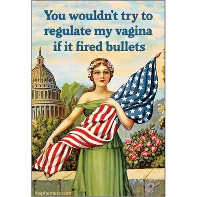 You wouldn&#39;t try to regulate my vagina Magnet