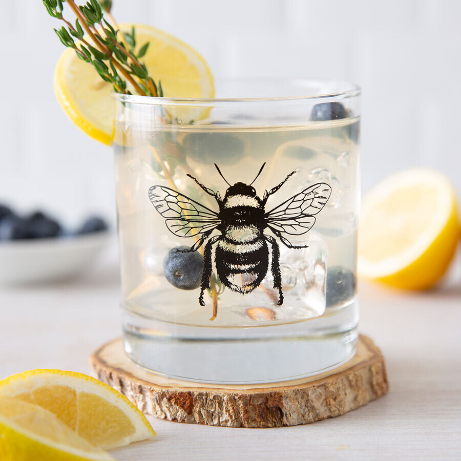 Bee Whiskey Glass