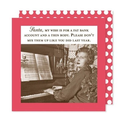 Fat Bank Account Napkin SEASONAL NO RETURN