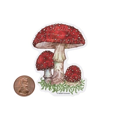 Fly Agaric Mushroom Plantable Wildflower Seed Card - No Sleeves
