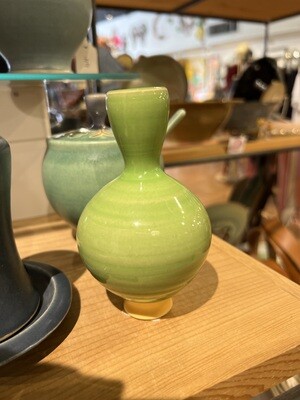 Bud vase green/yellow