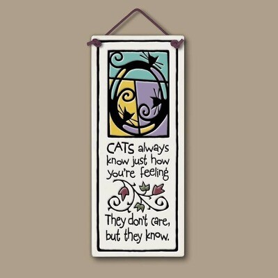 385 - Cats Always Know Wall Art