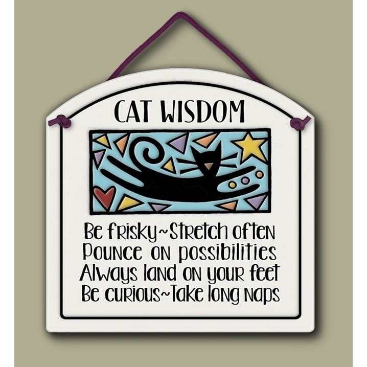 1207 - Cat Wisdom Wall Art 1207 - Cat Wisdom Wall Art