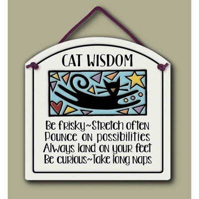 1207 - Cat Wisdom Wall Art