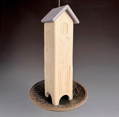 HBF-House Bird Feeder - White