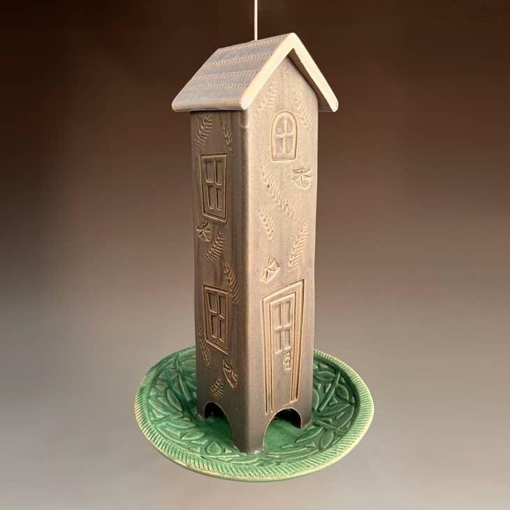 HBF-House Bird Feeder - Gray