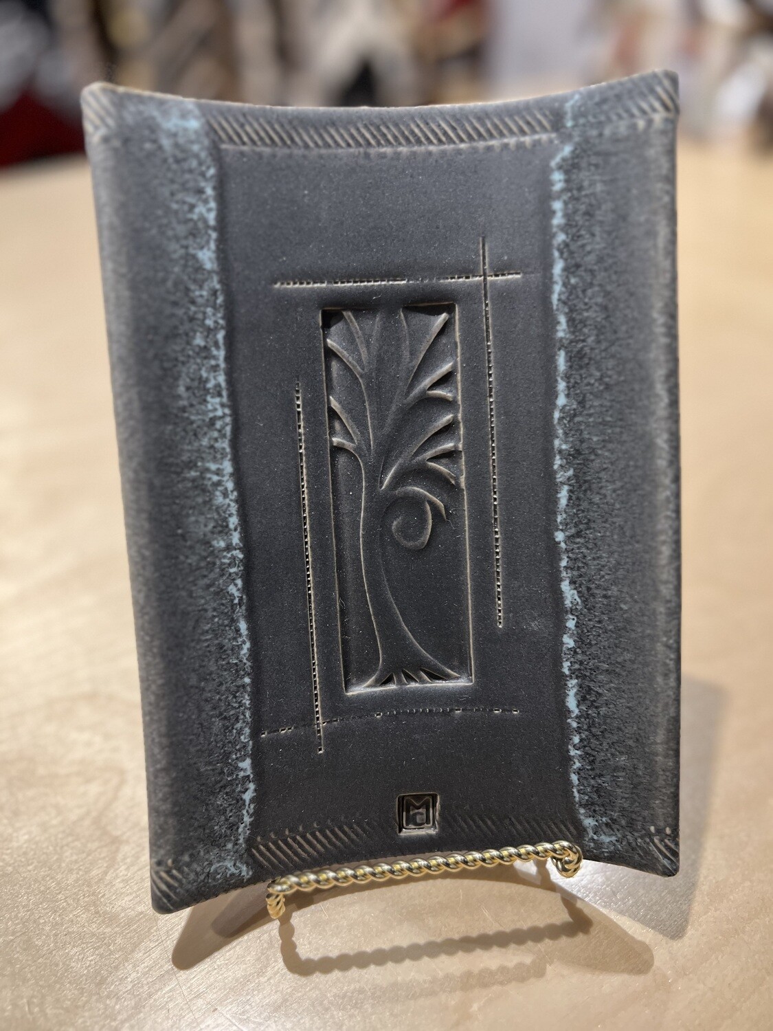 Curved Short Tray - Gray / Tree