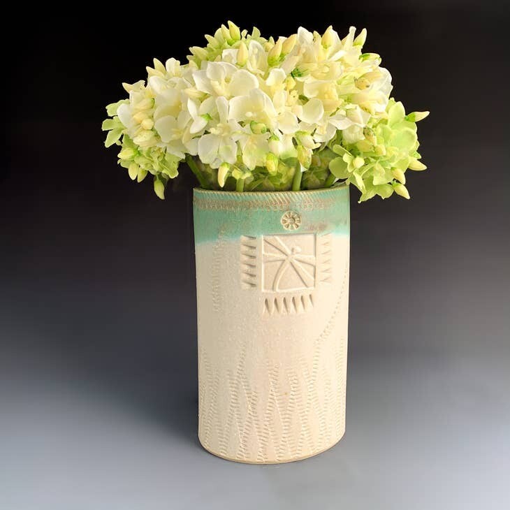 Utensil Holder - White / Dragonfly